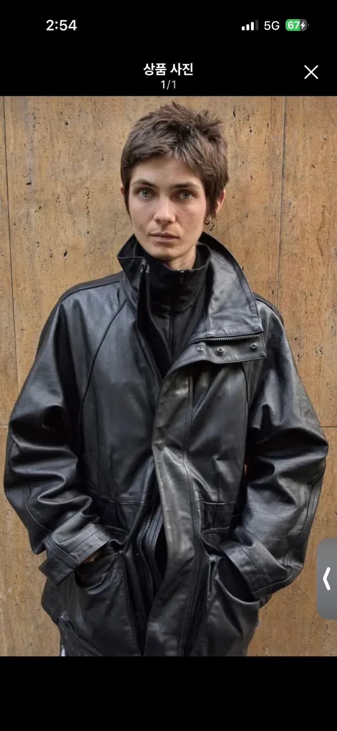 (구매) 머듈 mudule 레더 파카 4사이즈 상품이미지2