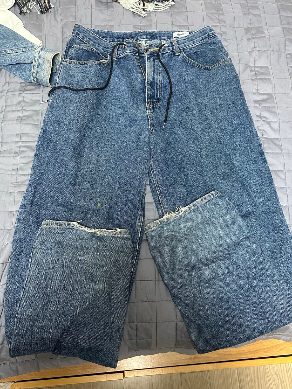 비에스래빗 배기핏 데님 L 상품이미지2