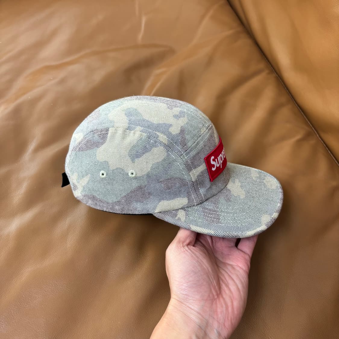 Supreme 슈프림 워시드 카모 캠프캡 모자 (Washed Camo) 상품이미지3