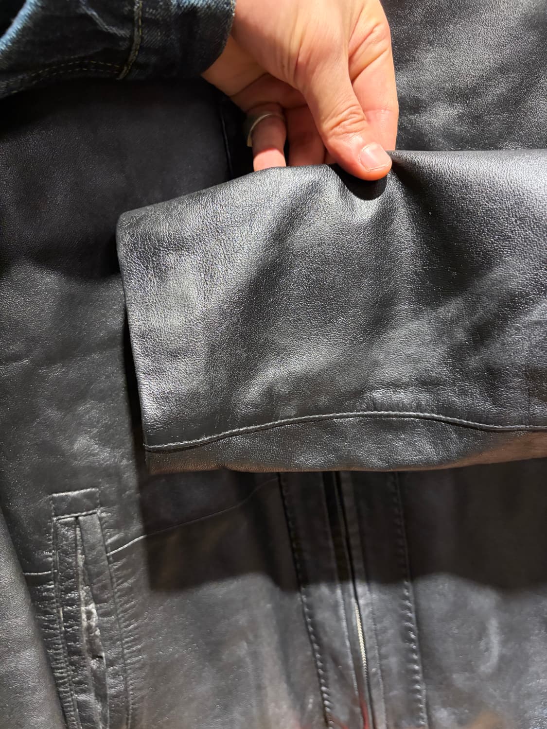 Sheep leather single jacket / 양가죽 싱글자켓 상품이미지4