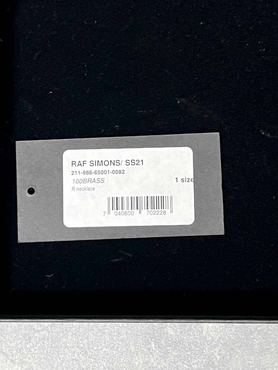 라프시몬스 R로고 목걸이 상품이미지2