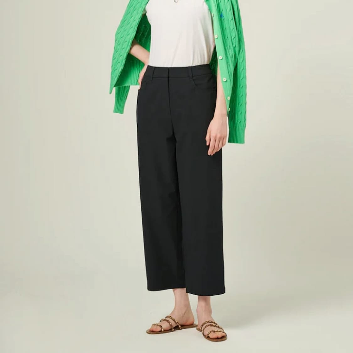 빈폴 25 네이비 뉴 배기 슬랙스 팬츠 상품이미지1