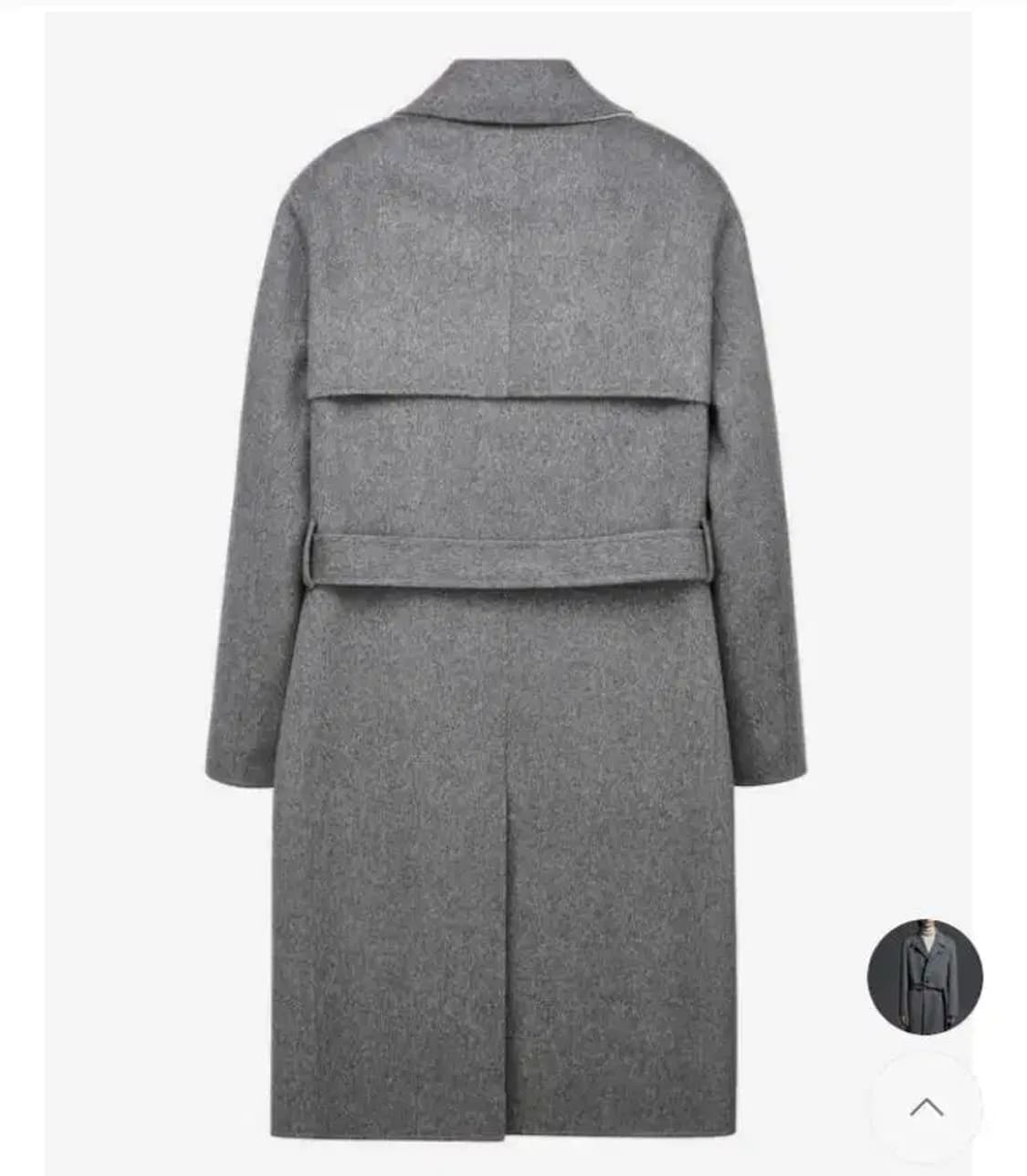 질스튜어트뉴욕 그레이 핸드메이드 발마칸 로브코트 XL 울 캐시미어 105 상품이미지2