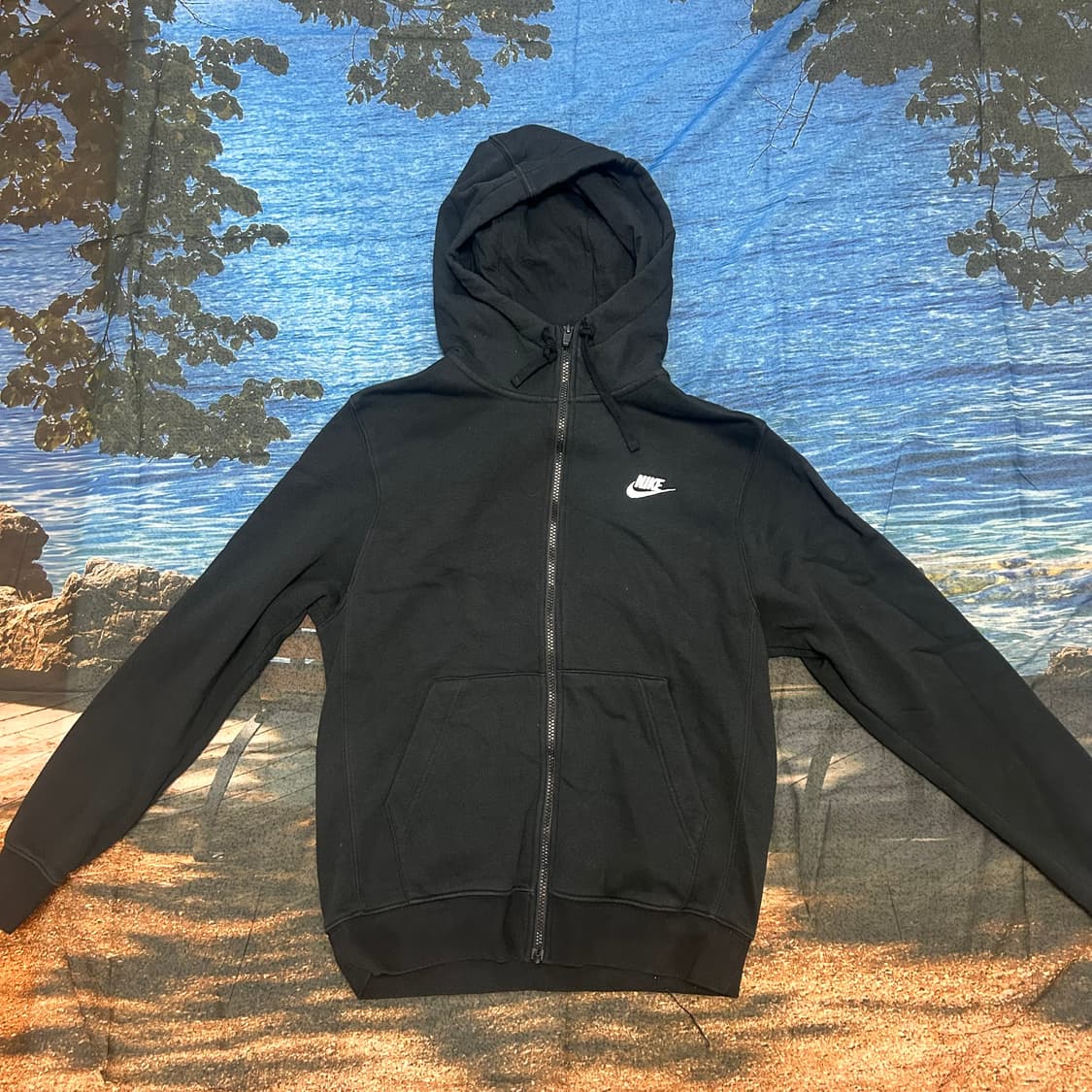 Nike Black Zip-Up Hoodie S 상품이미지2