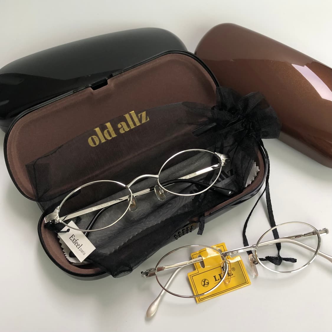 올드올즈 데드스탁 빈티지 블루 오션 스퀘어 메탈 안경 상품이미지8