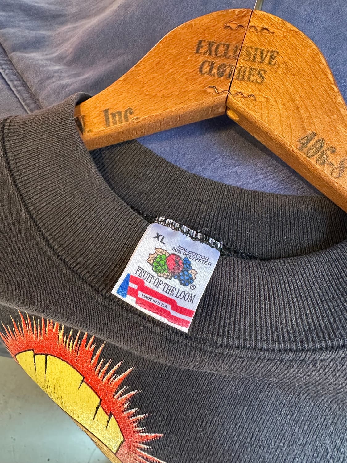 90s 루니툰 화성인 마빈 프린팅 스웻셔츠 made in usa 상품이미지7