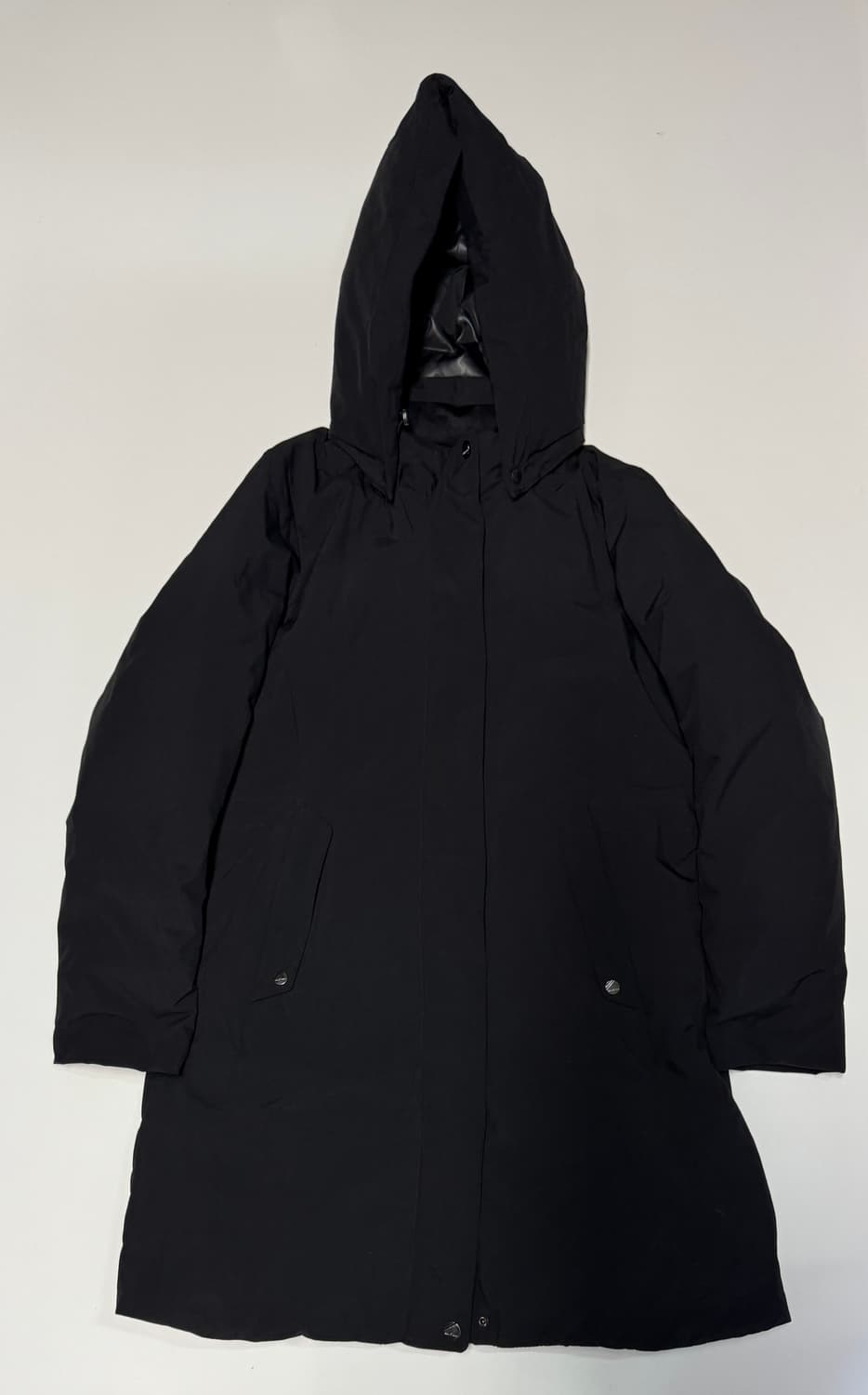 여성 22년도 밀레 골프 덕 다운 후드 패딩 점퍼 S 상품이미지1