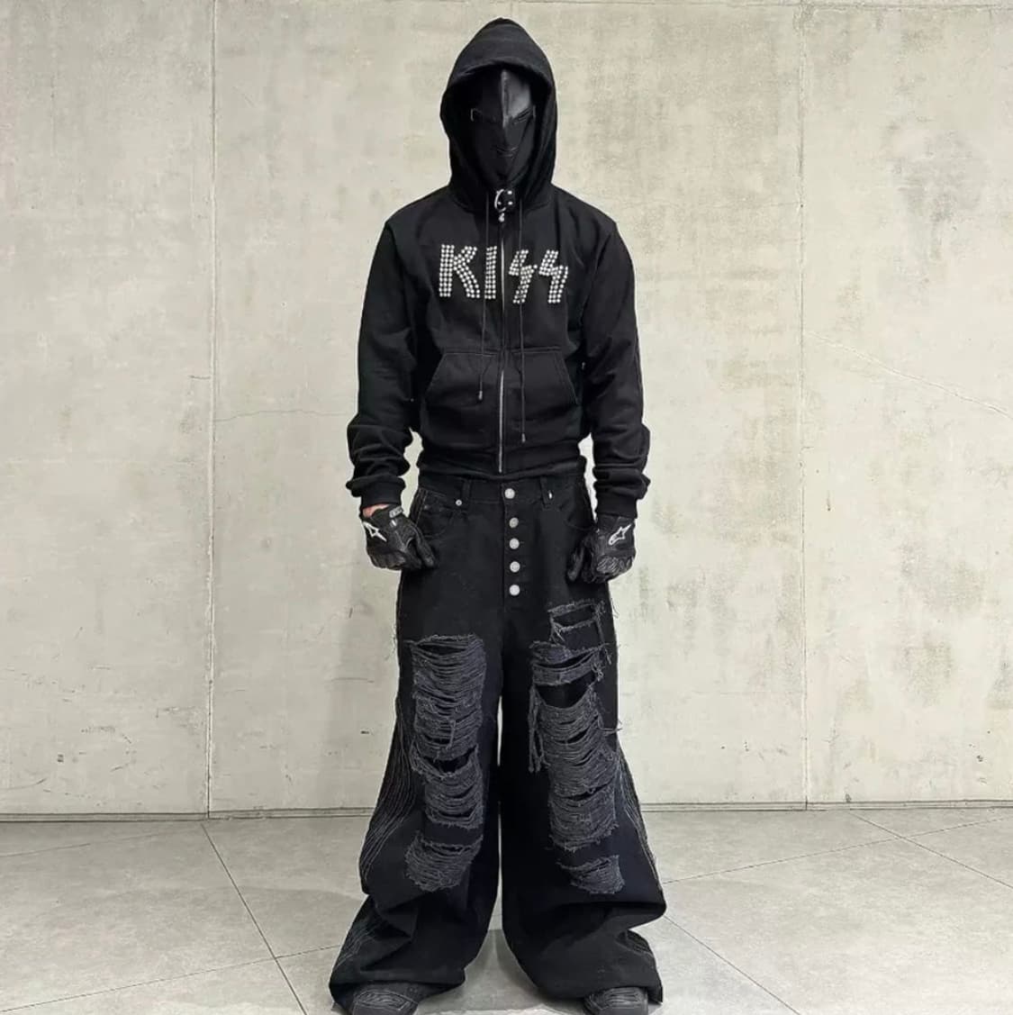 Rye chasin big damage jeans 상품이미지2