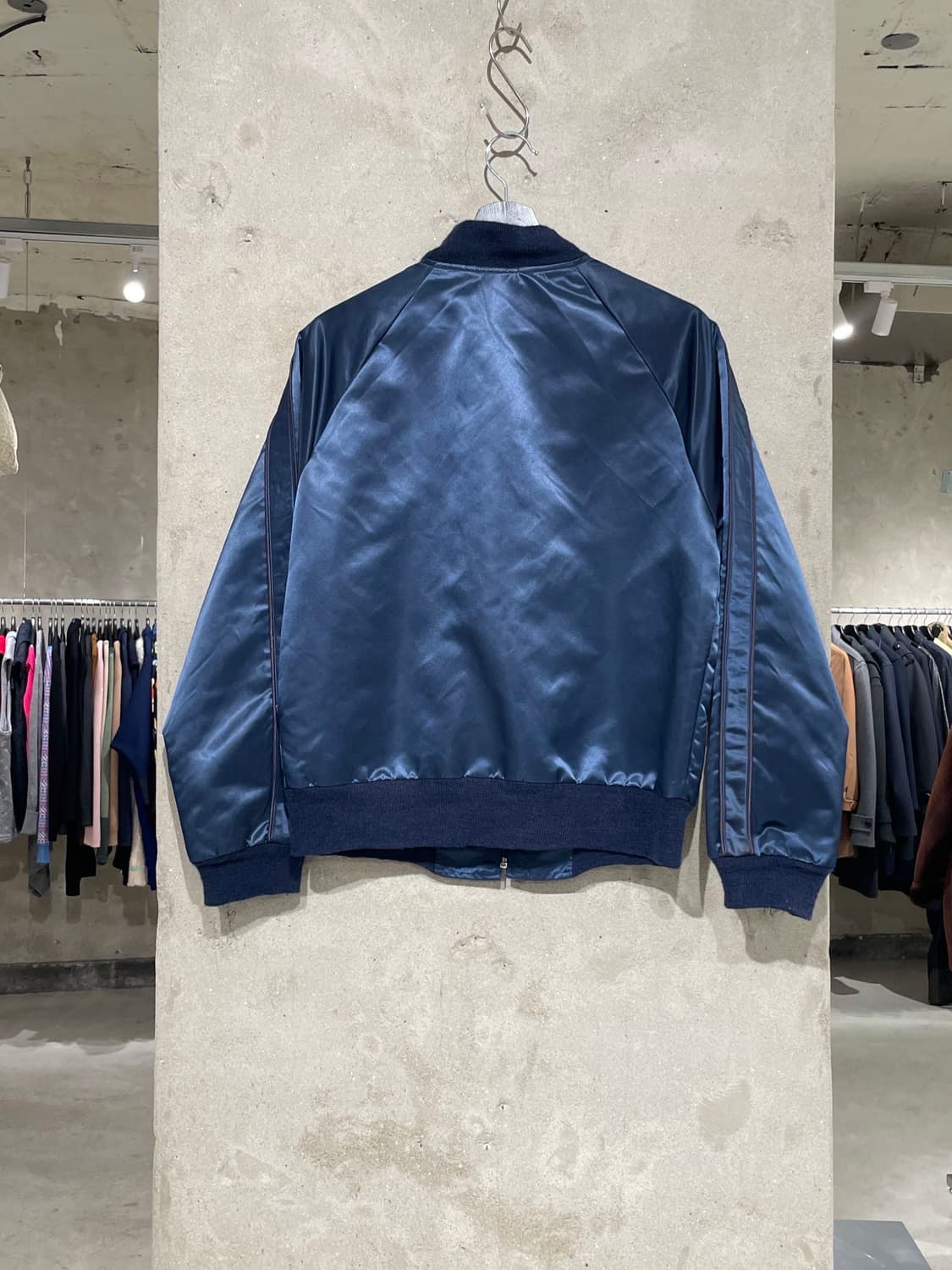 재패니즈 빈티지 블루 8볼 사틴 블루종 자켓 상품이미지6