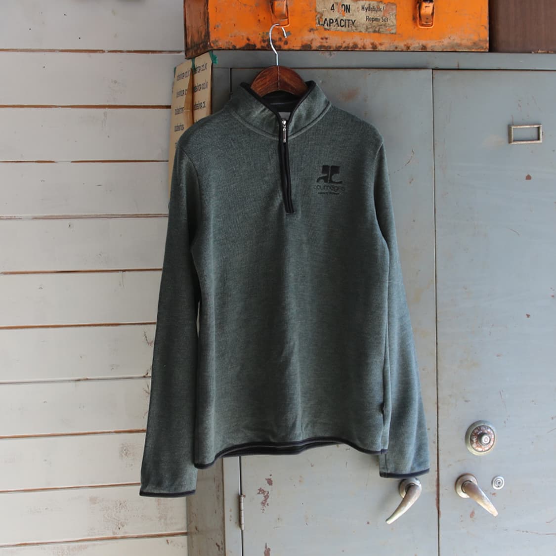 courreges 하프 집업 후리스 (여성용 42) 상품이미지3