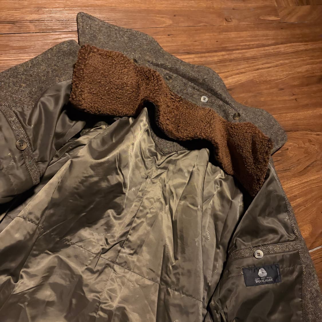 80s Kolon Manstar Layer Pocket Wool Coat 상품이미지4