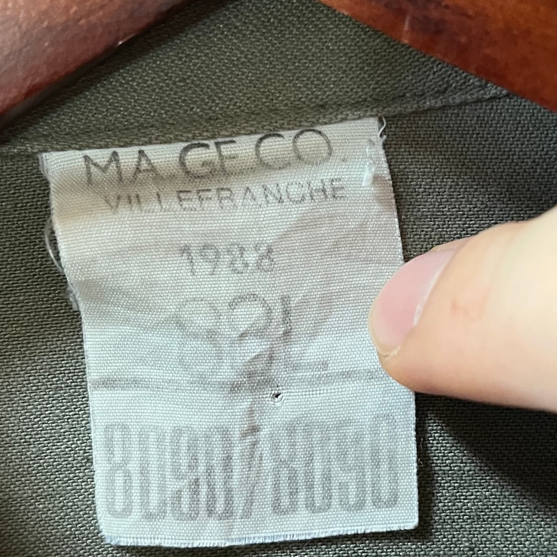 80s 프랑스 관공서 납품 워크웨어 오리지널 아카이브 상품이미지2