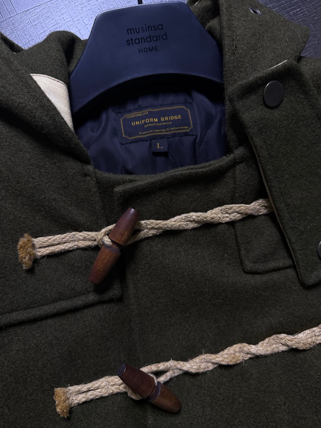 유니폼브릿지 하프 더플 코트 상품이미지2