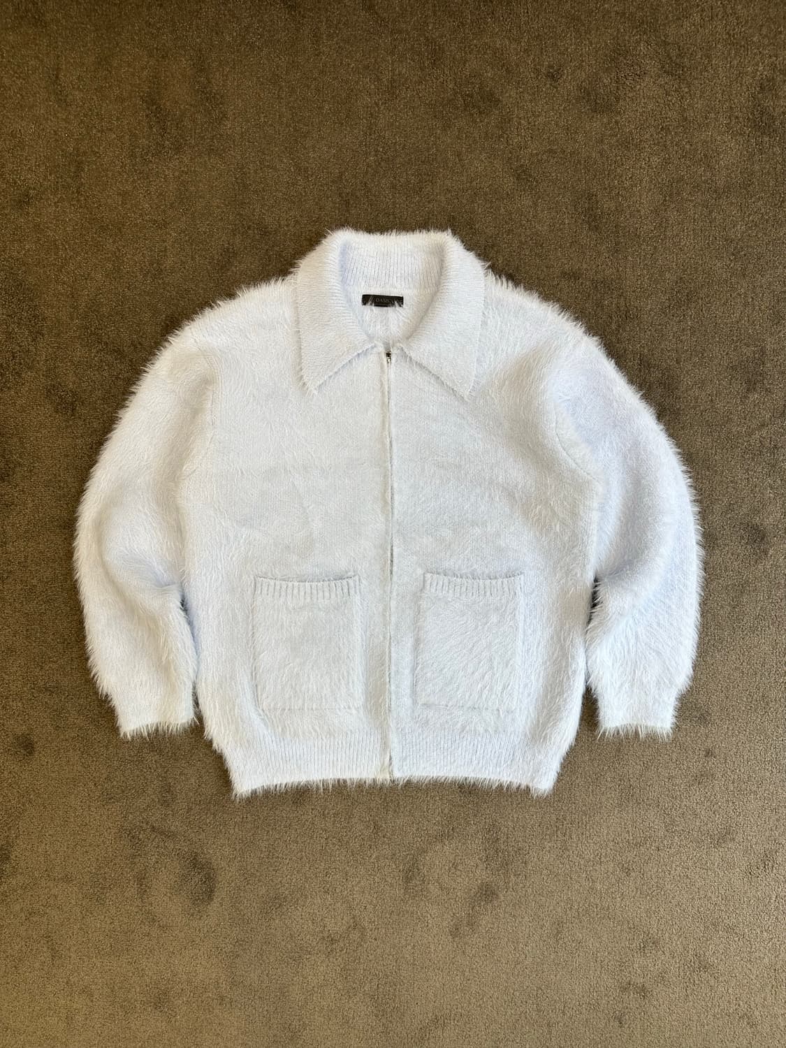 OASIS 하늘색 퍼니트 집업 가디건 XL 상품이미지1