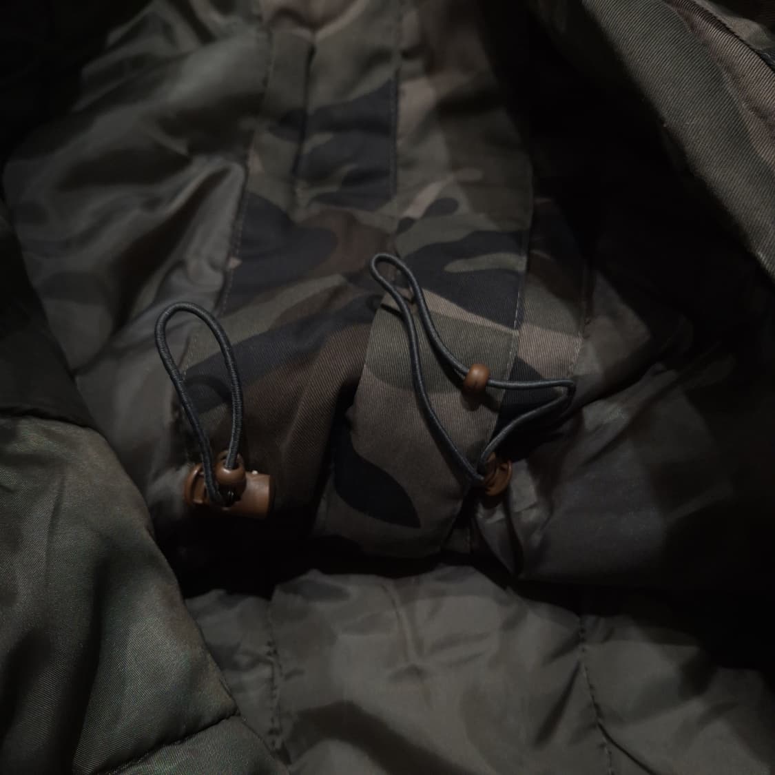 BLUE CAP 카키 밀리터리 우드랜드 카모플라쥬 히든집업 사파리 야상 상품이미지9