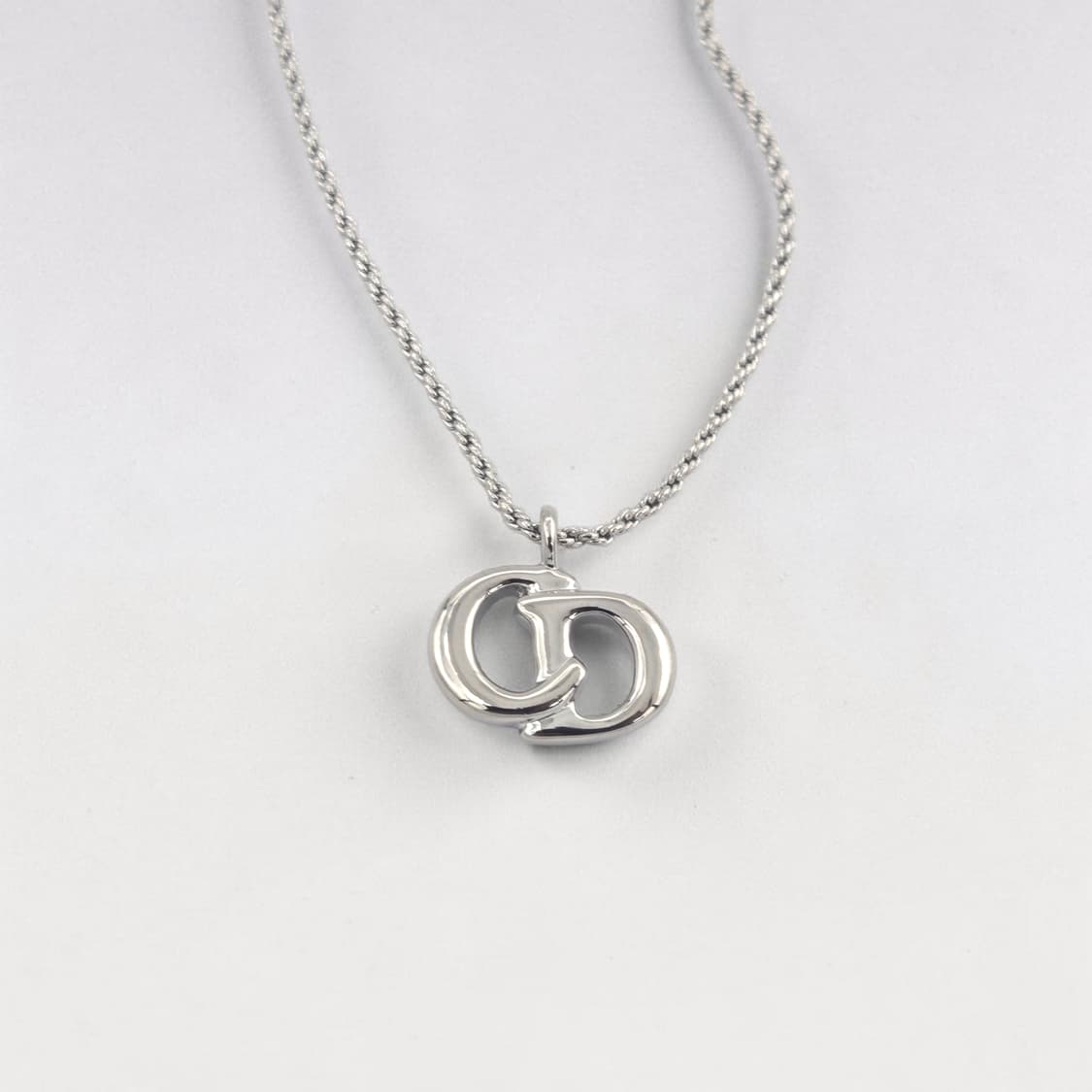 디올  라지 CD로고 로프체인 목걸이 상품이미지1