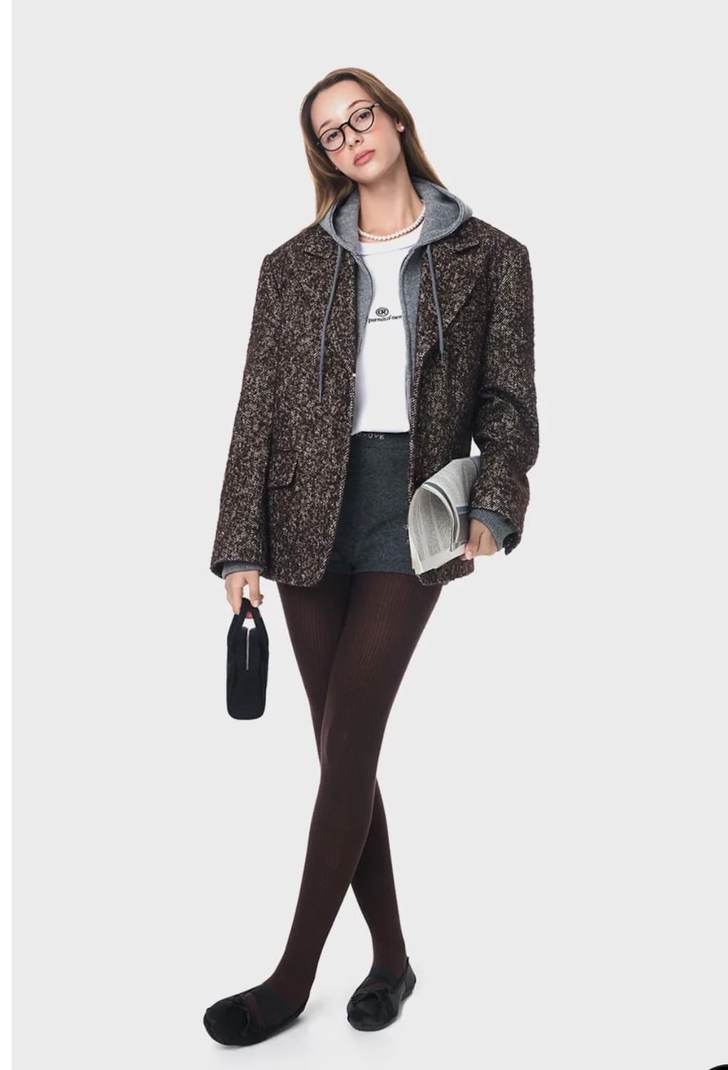 그로브 KIDO HERRINGBONE JACKET (BURGUNDY) 상품이미지3