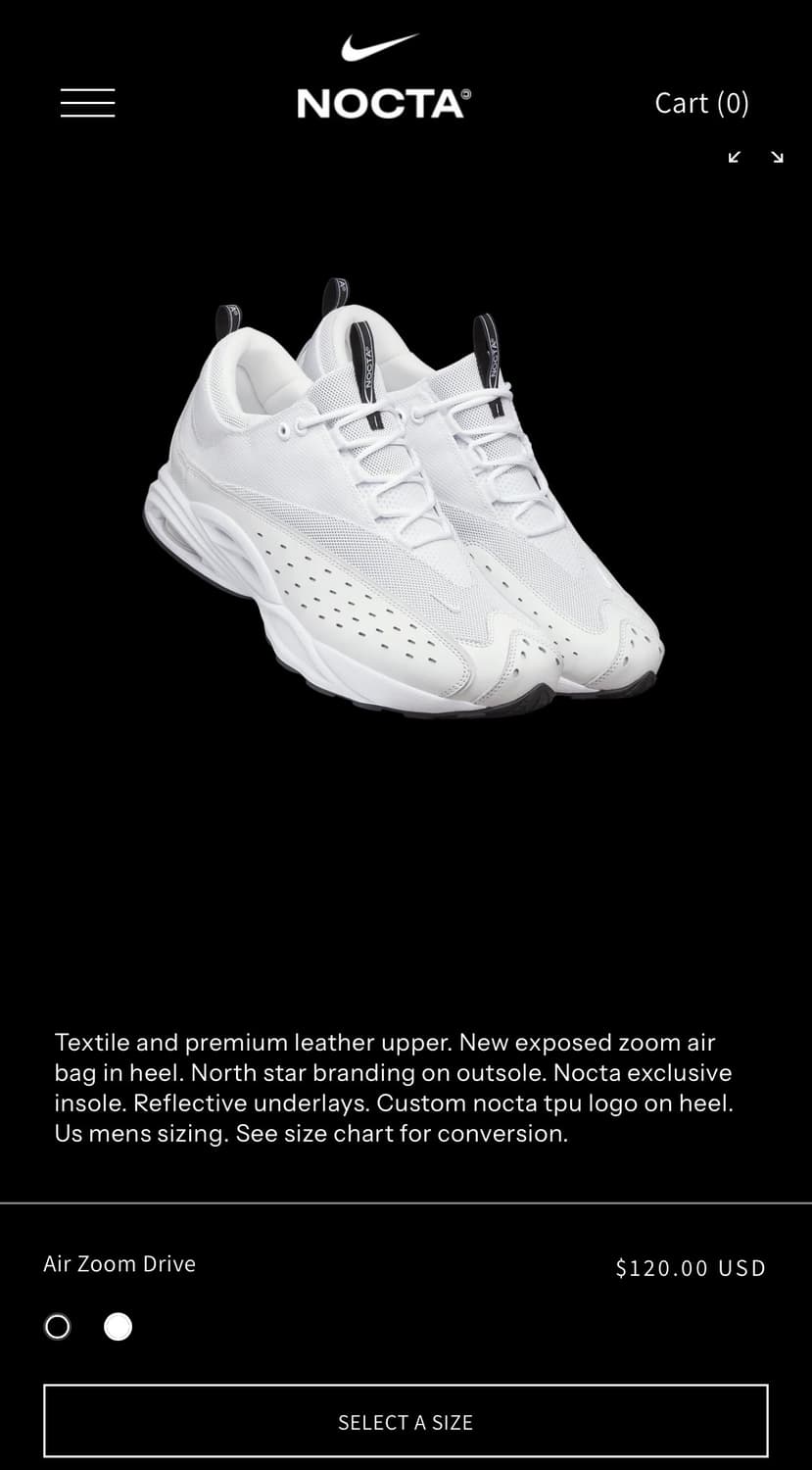 나이키 드레이크 녹타 스니커즈 255 상품이미지1