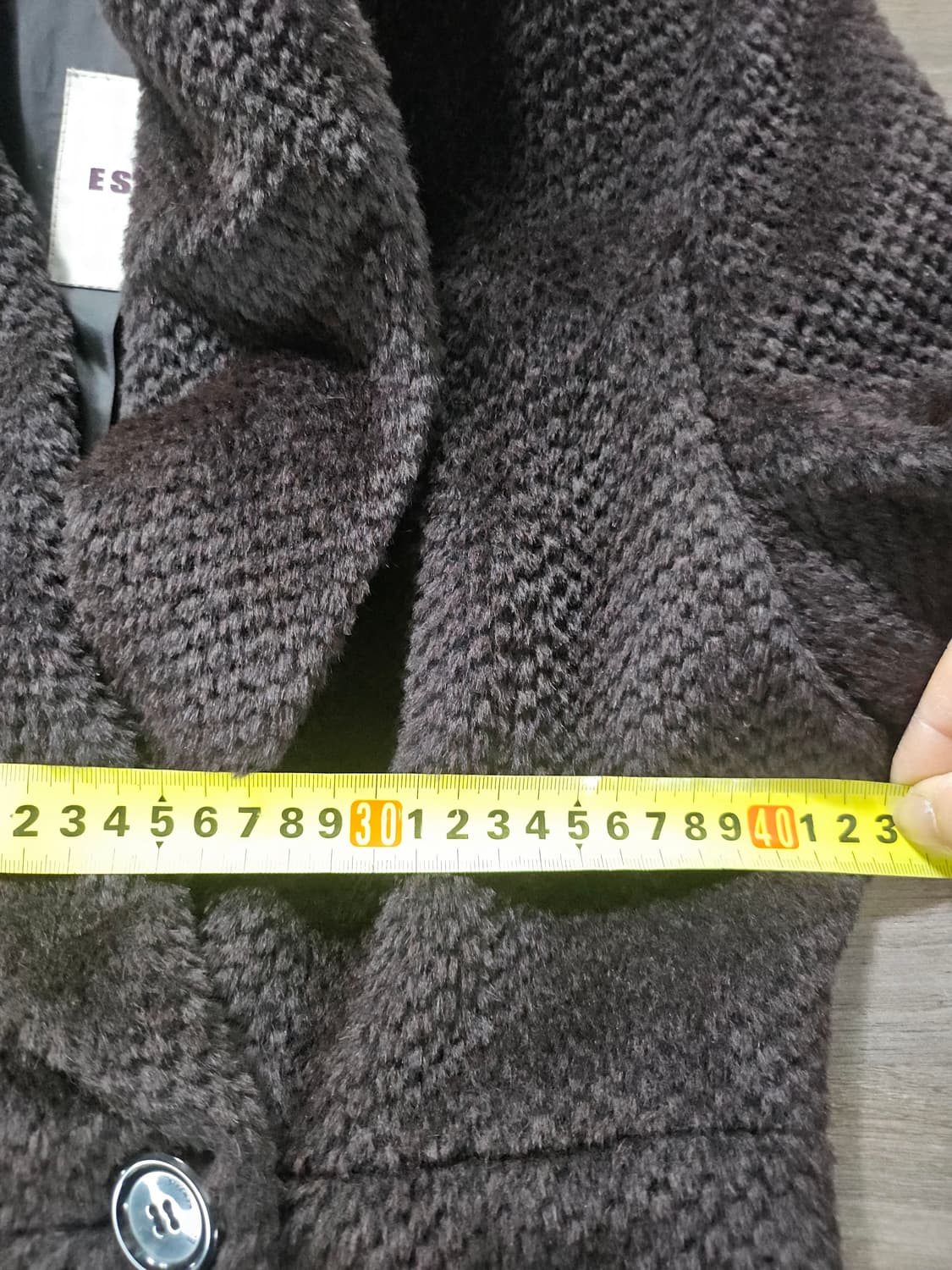 ESET 더블 버튼 브라운 알파카 코트 55 상품이미지8