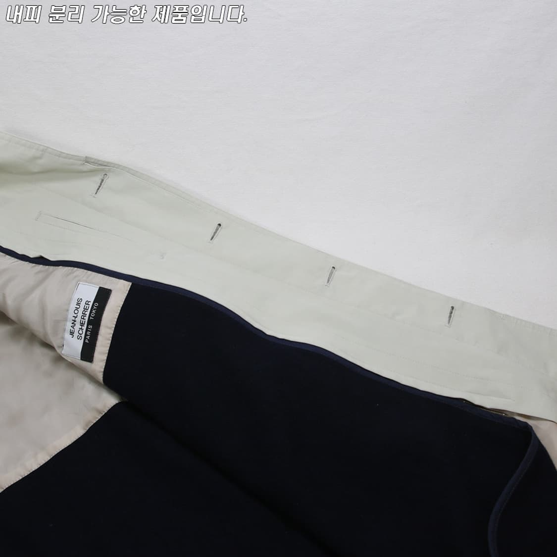 (착용컷) JEAN-LOUIS SCHERRER 싱글 트렌치 코트 103 상품이미지8