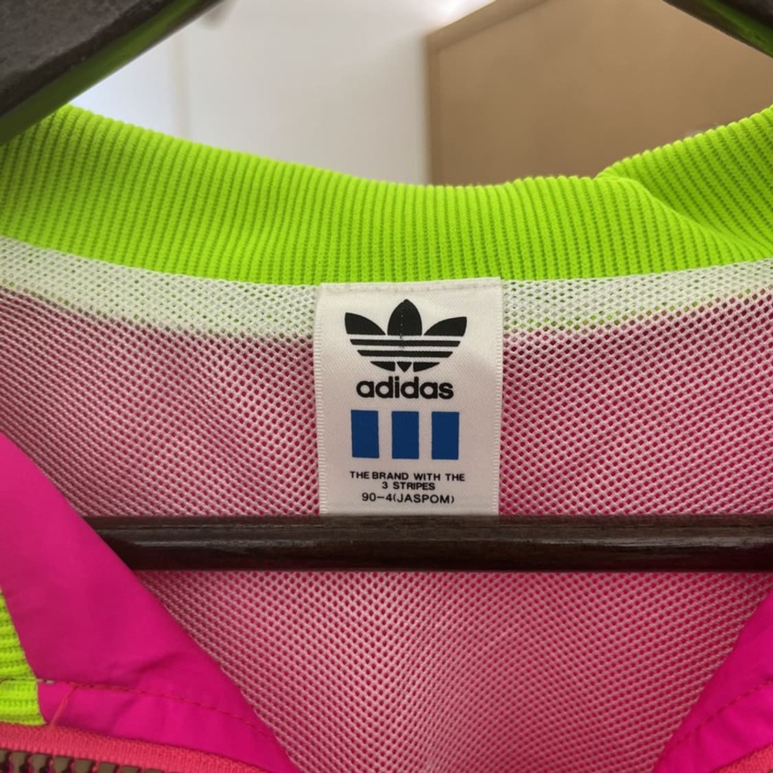 아디다스 Y2K 90's 레트로 네온핑크 바람막이 자켓 95 C10641 상품이미지5
