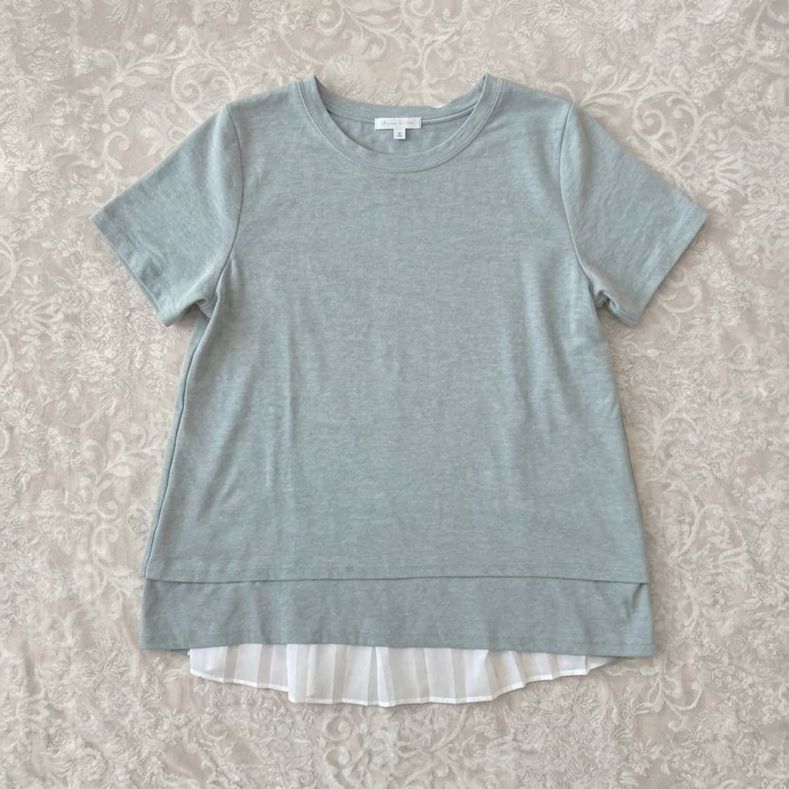 Vintage back pleated layered T-shirt 상품이미지2