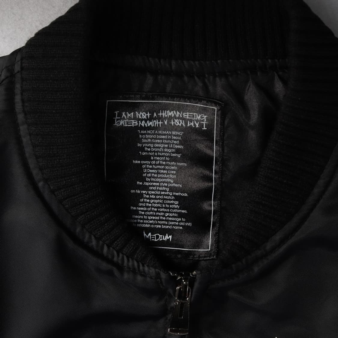 아임낫어휴먼비잉 스카페이스 MA-1 항공점퍼 M 상품이미지6