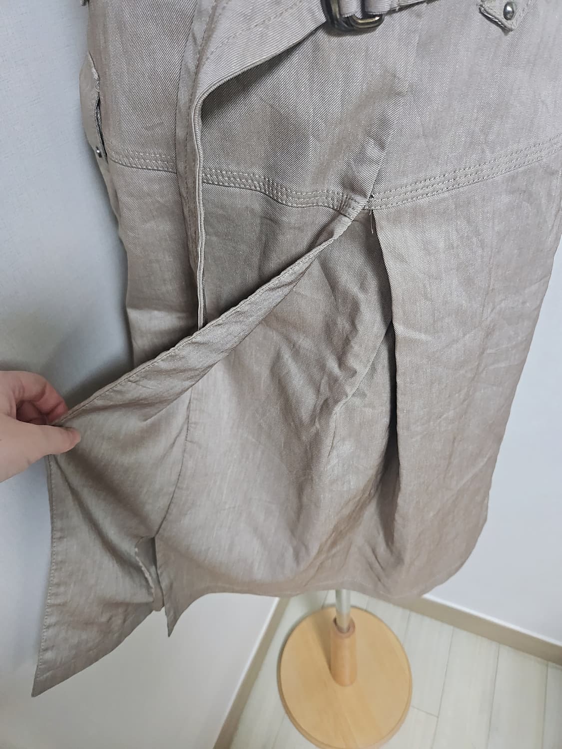 pinore 벨트 미디 스커트 상품이미지3