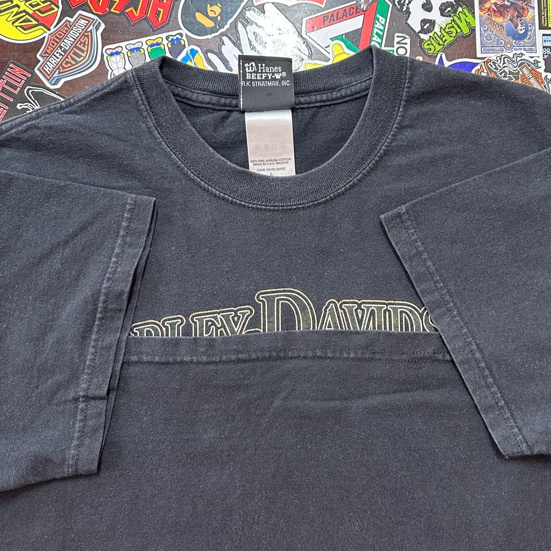 00s USA 할리데이비슨 불독 티셔츠 L 상품이미지7