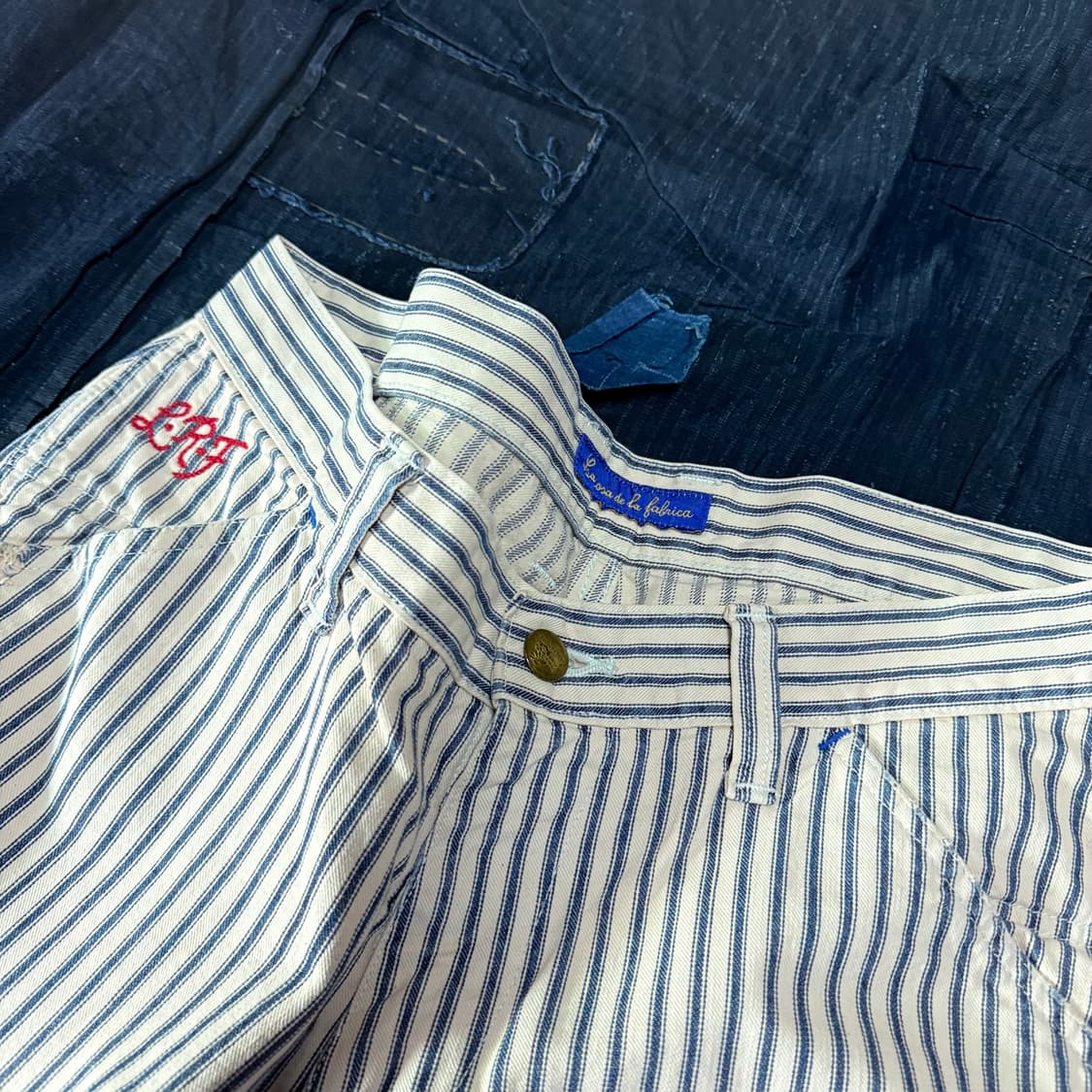 La Rosa de la Fabrica 틱킹 스트라이프 사시코 팬트 02 상품이미지2