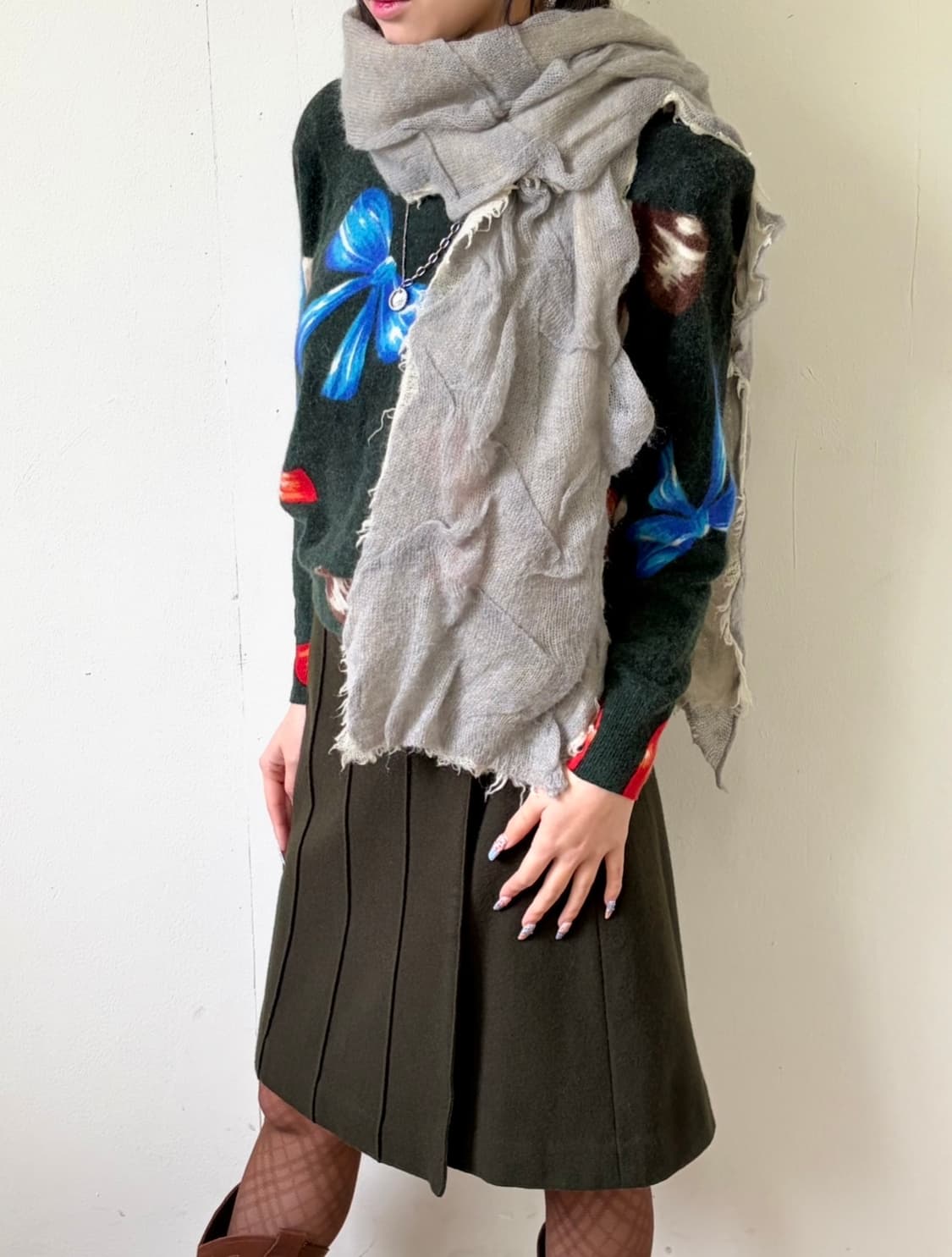 VALEUR 아트 울 스카프 상품이미지6