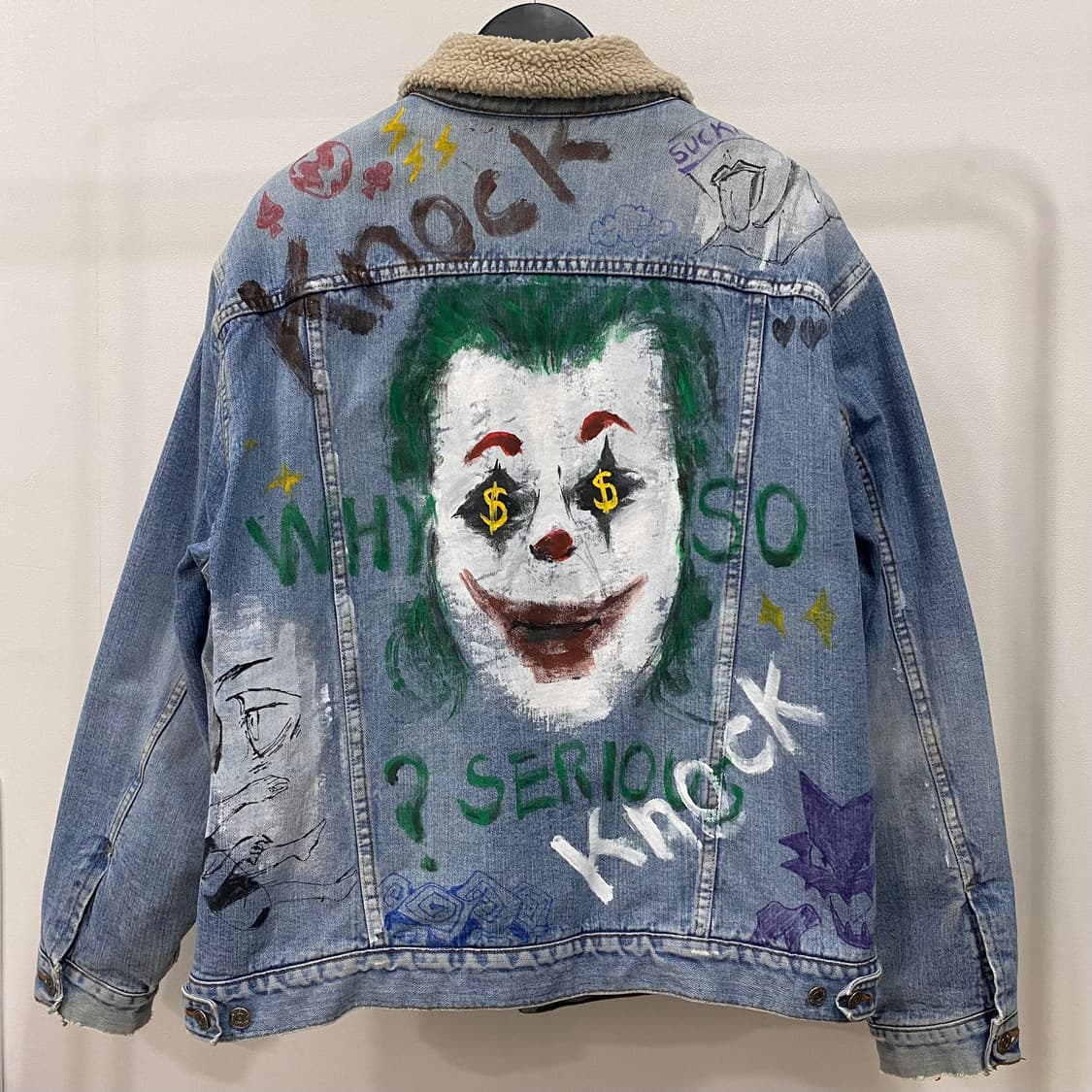 리바이스 핸드 페인팅 커스텀 쉐르파 데님 트러커 자켓 상품이미지1