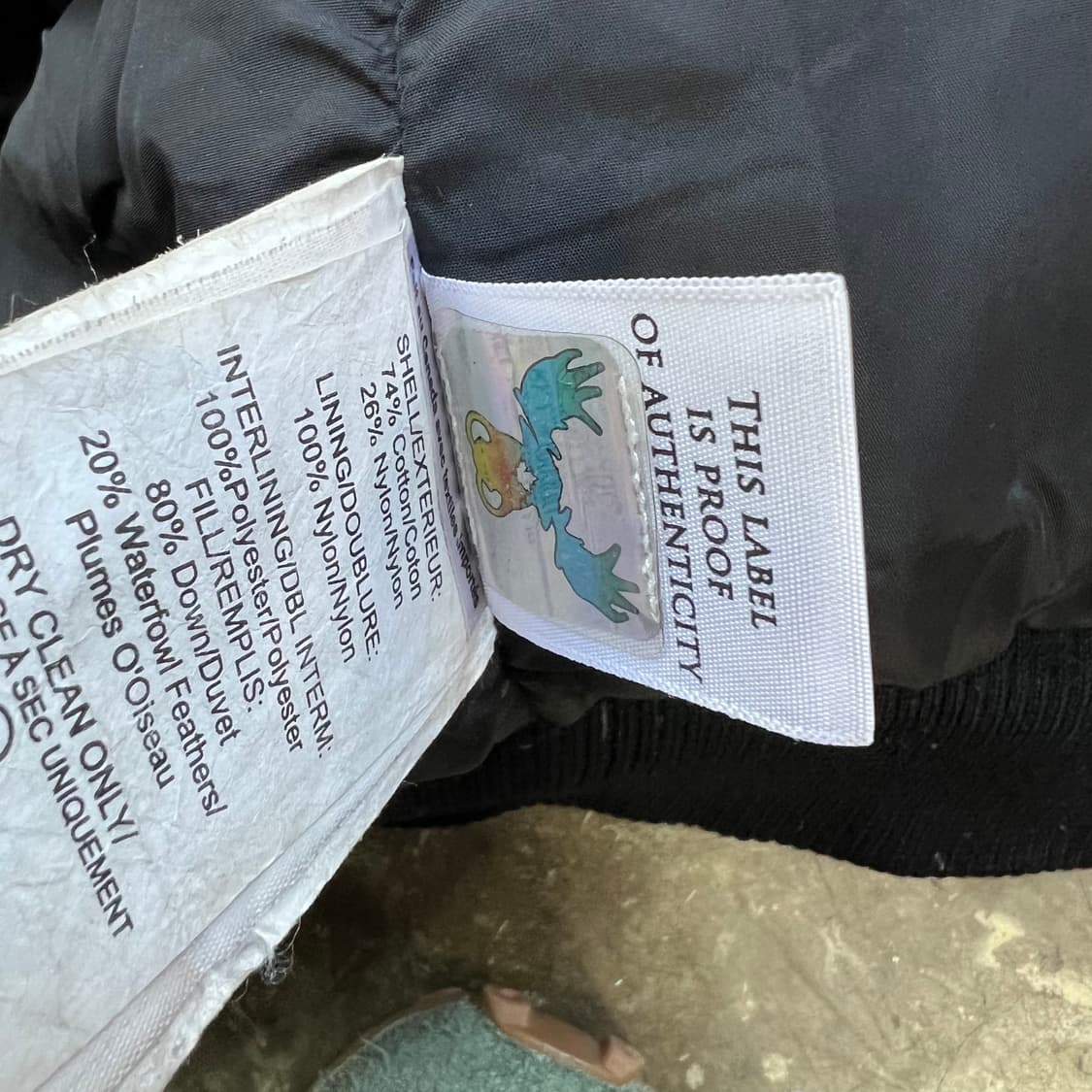 XS) 무스너클 블랙 퍼 다운 패딩 점퍼 상품이미지7