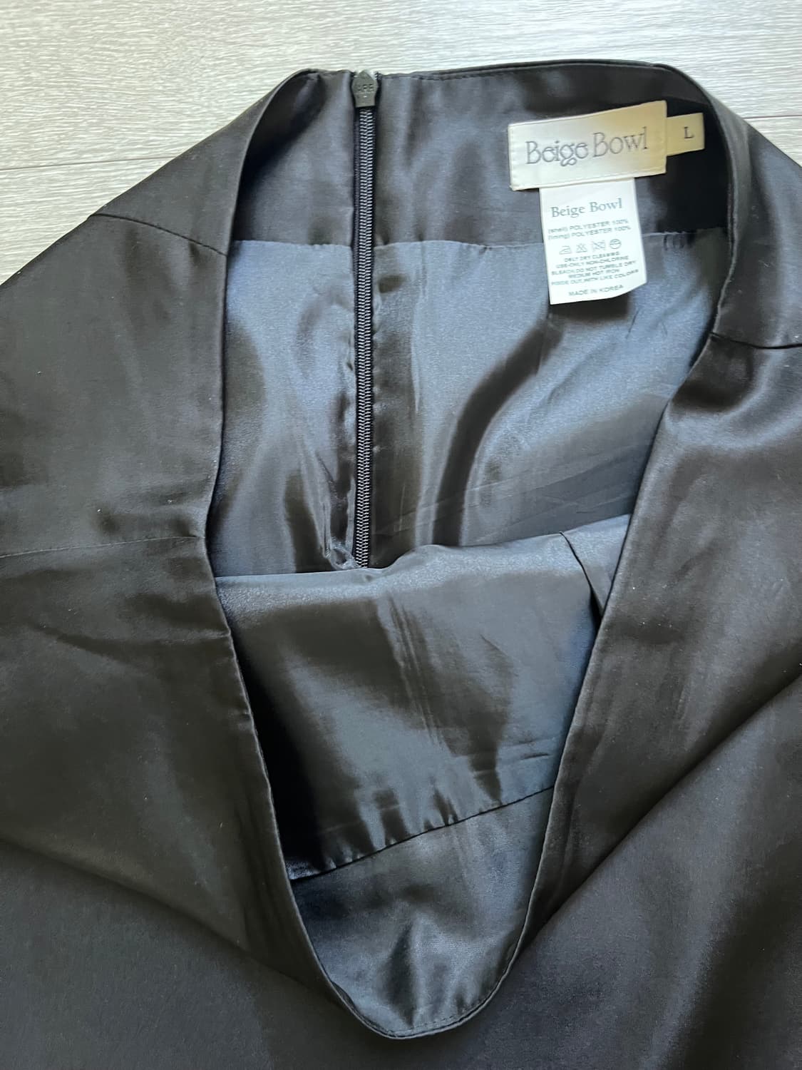 Beige Bowl (베이지보울) 블랙 미디 스커트 상품이미지5