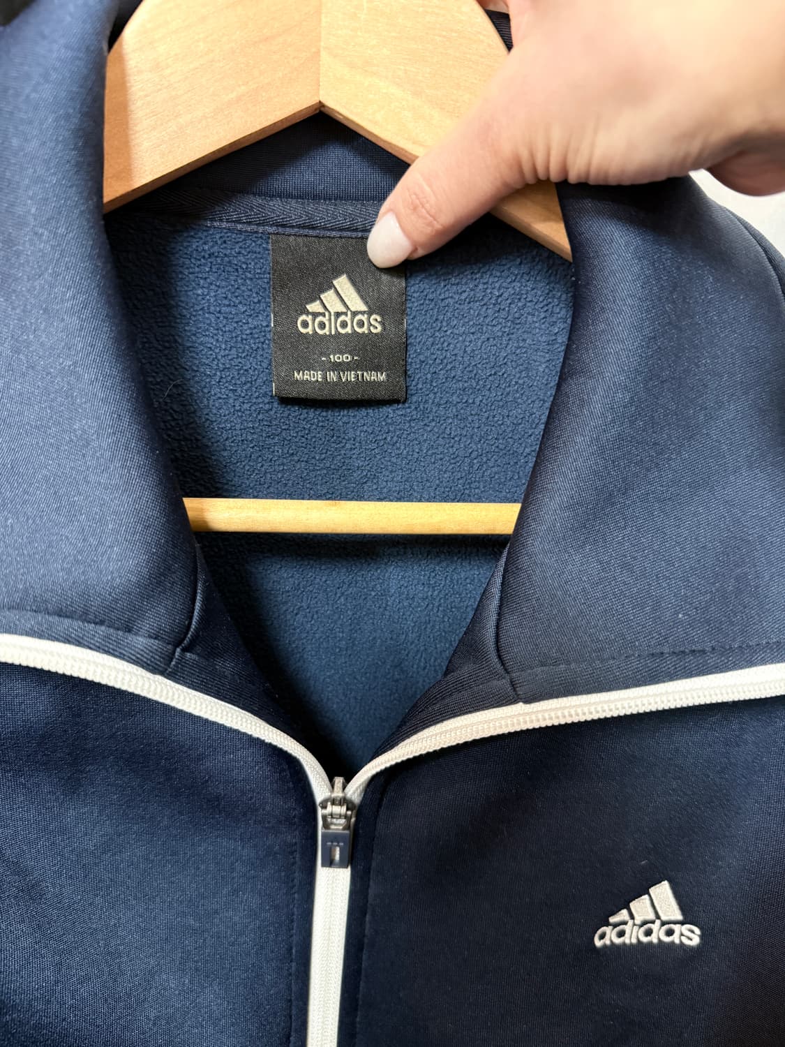 아디다스 네이비 삼선 트랙탑 100 상품이미지5