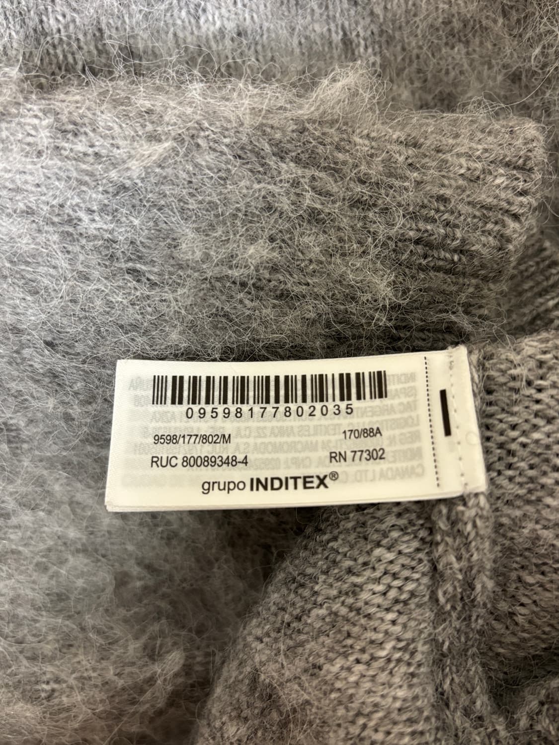 그레이 반팔 니트 상품이미지3