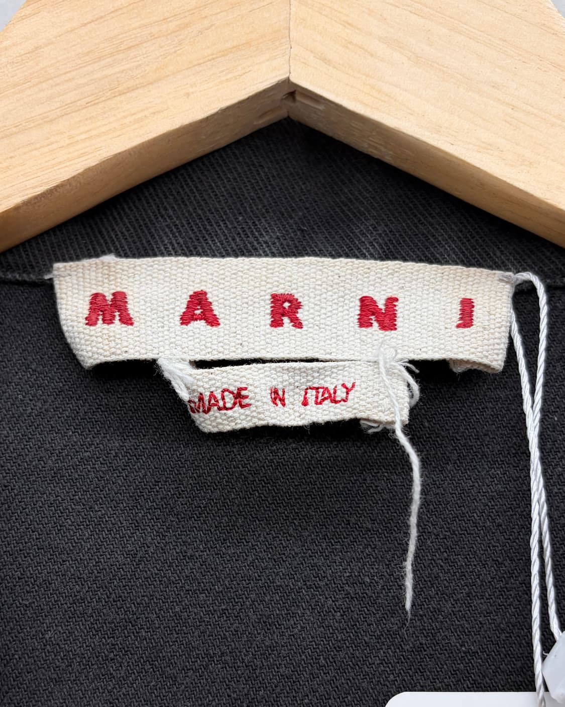 마르니 베이직 패치로고 코튼쉘 쿼터 집 탑 상품이미지4