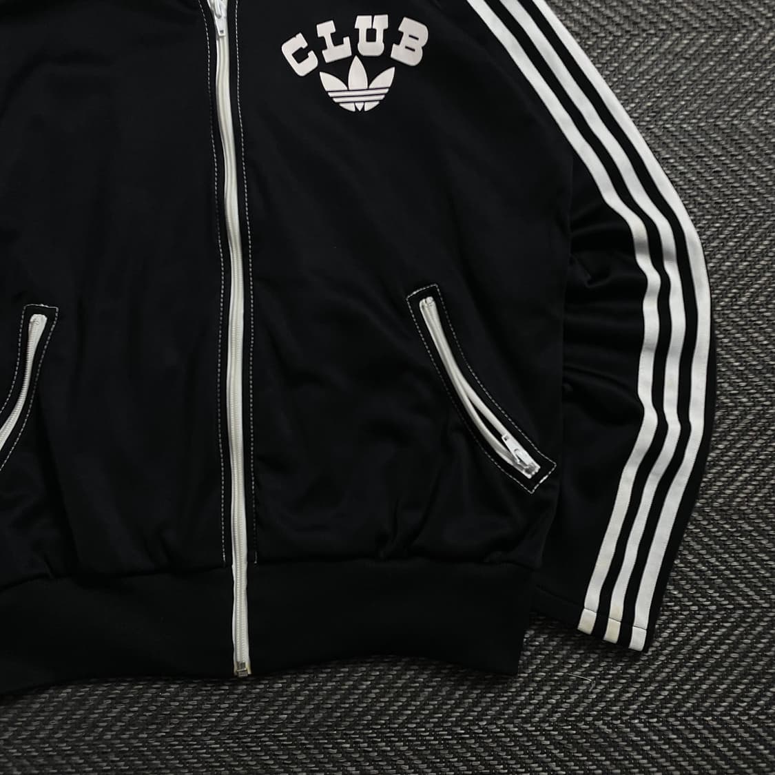 00s 아디다스 클럽 빅로고 올드스쿨 트랙탑 져지o 4064 상품이미지3