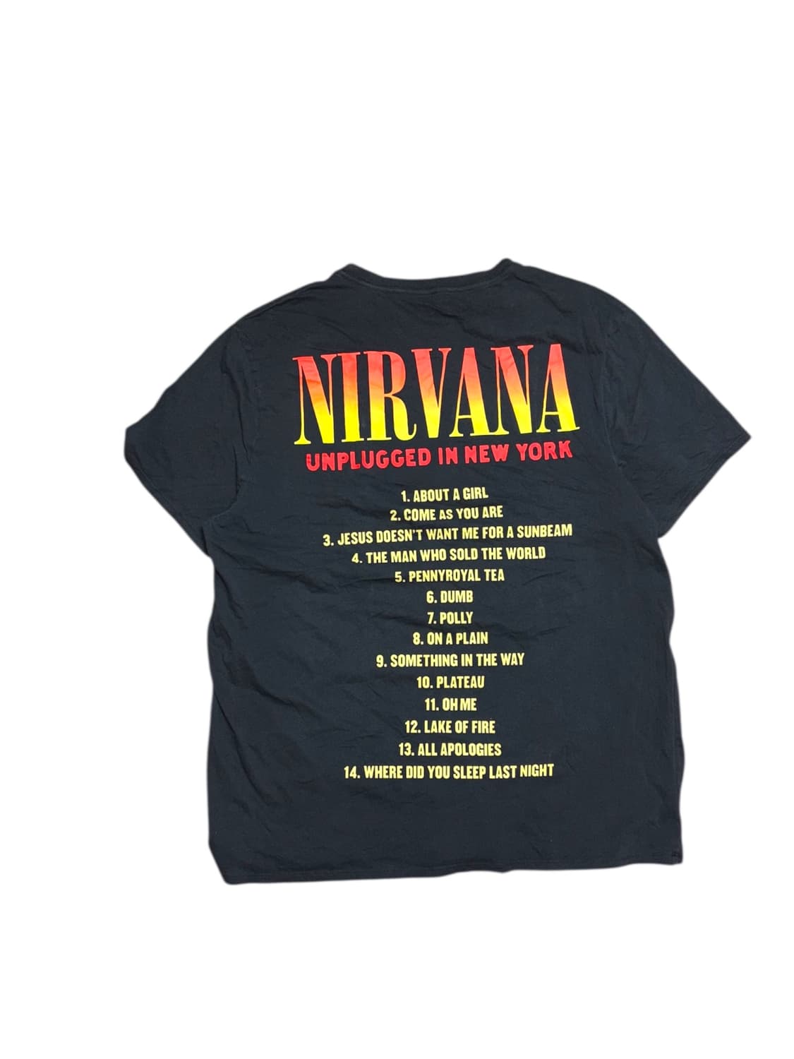 너바나 nirvana 공식 반팔 밴드티 상품이미지5
