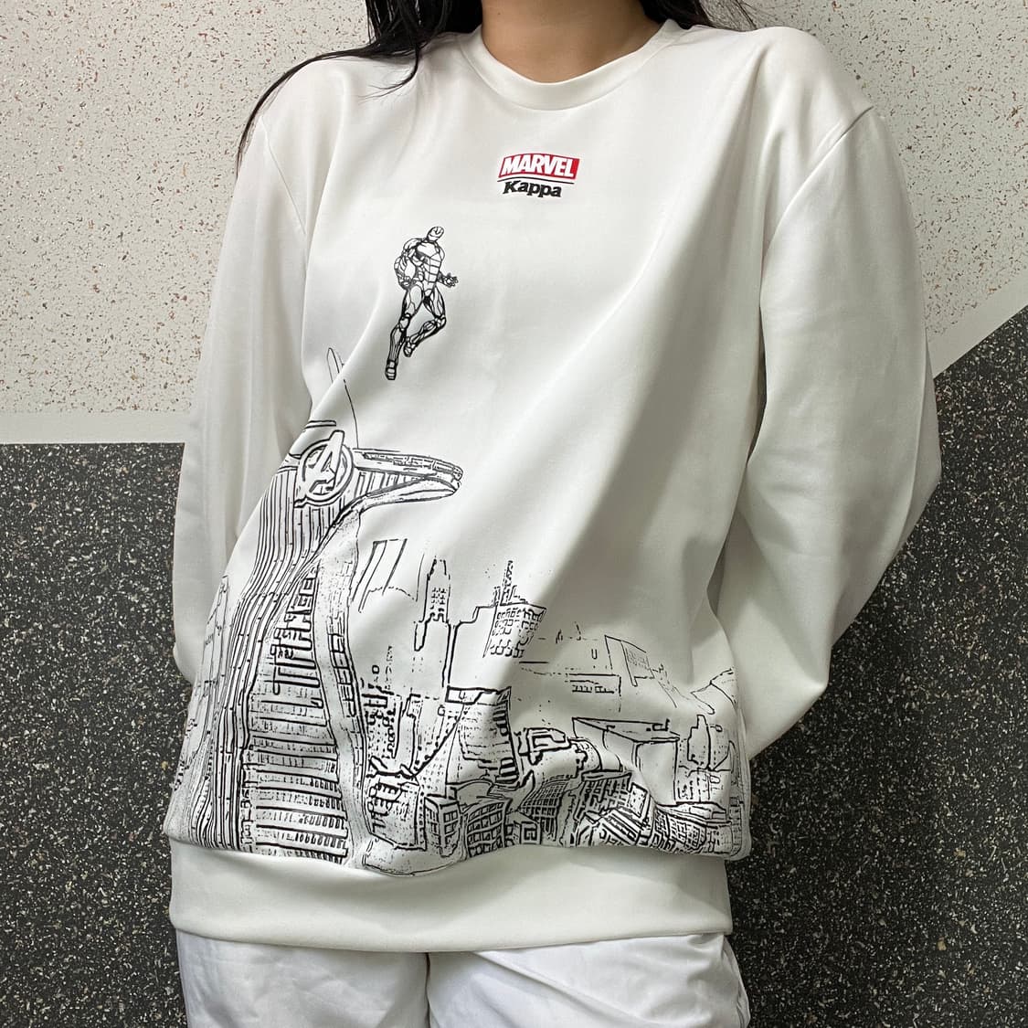 카파 & 마블 콜라보 맨투맨 상품이미지4