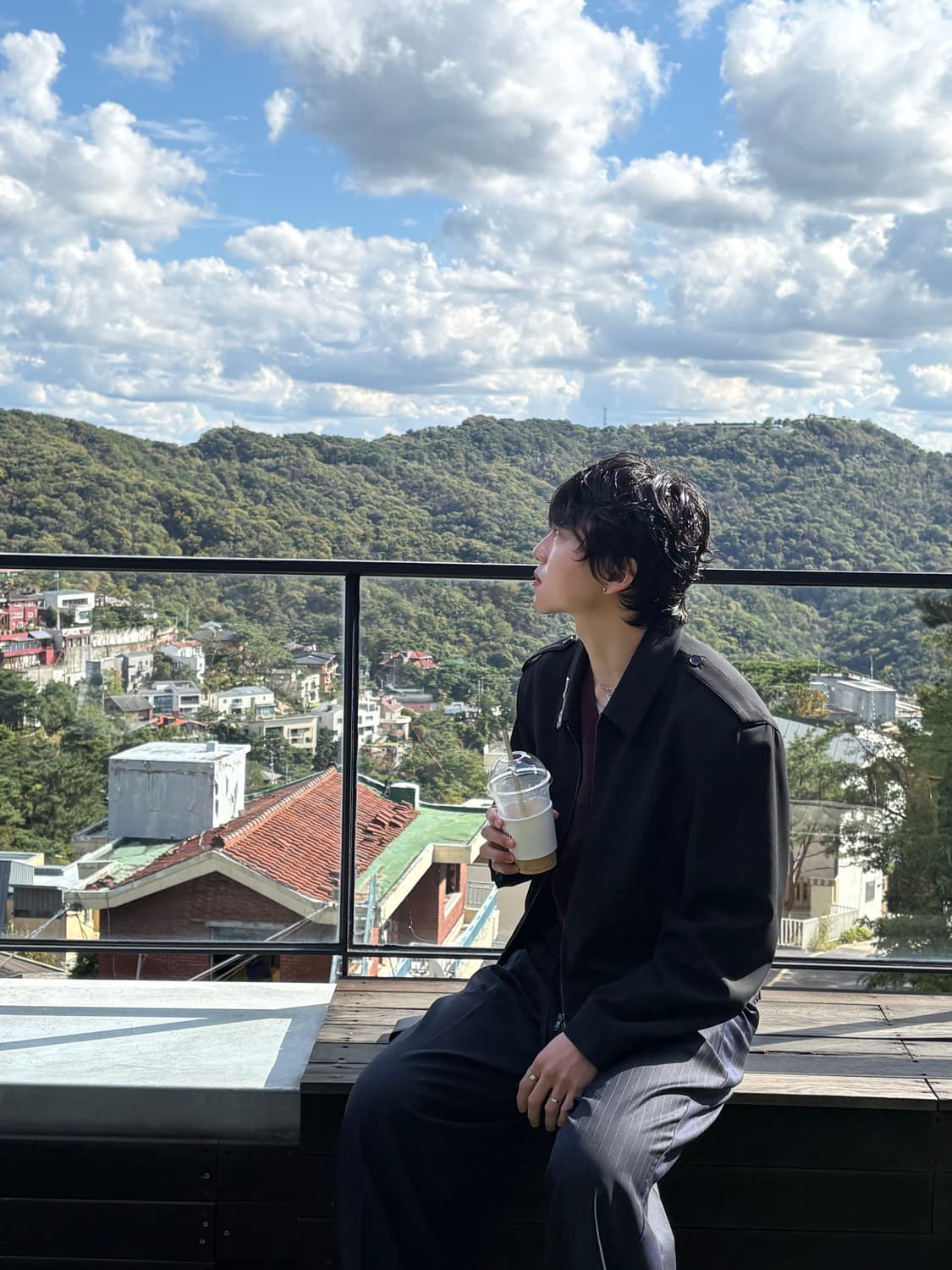 엘무드 프렌치 울 블렌드 오피서 자켓 블랙 상품이미지7