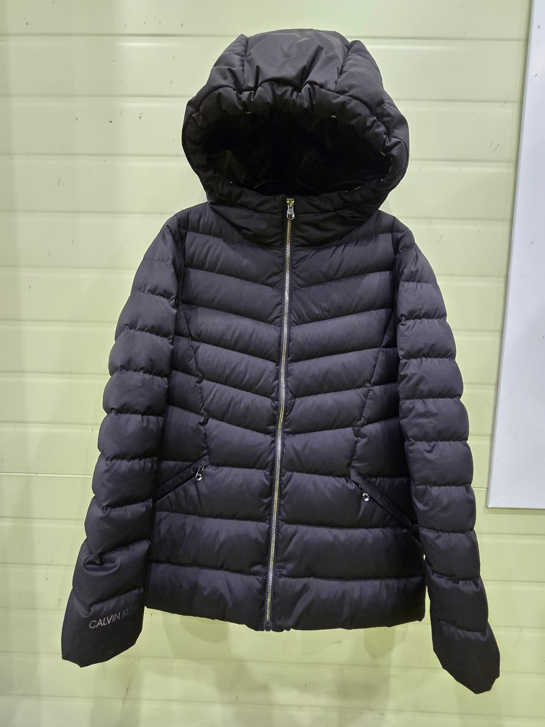 캘빈클라인 여성 후드 패딩 L 블랙 상품이미지1