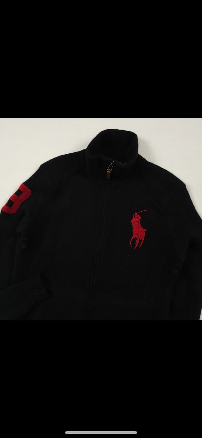 폴로 랄프로렌 빅포니 집업니트 블랙 S 90 상품이미지2