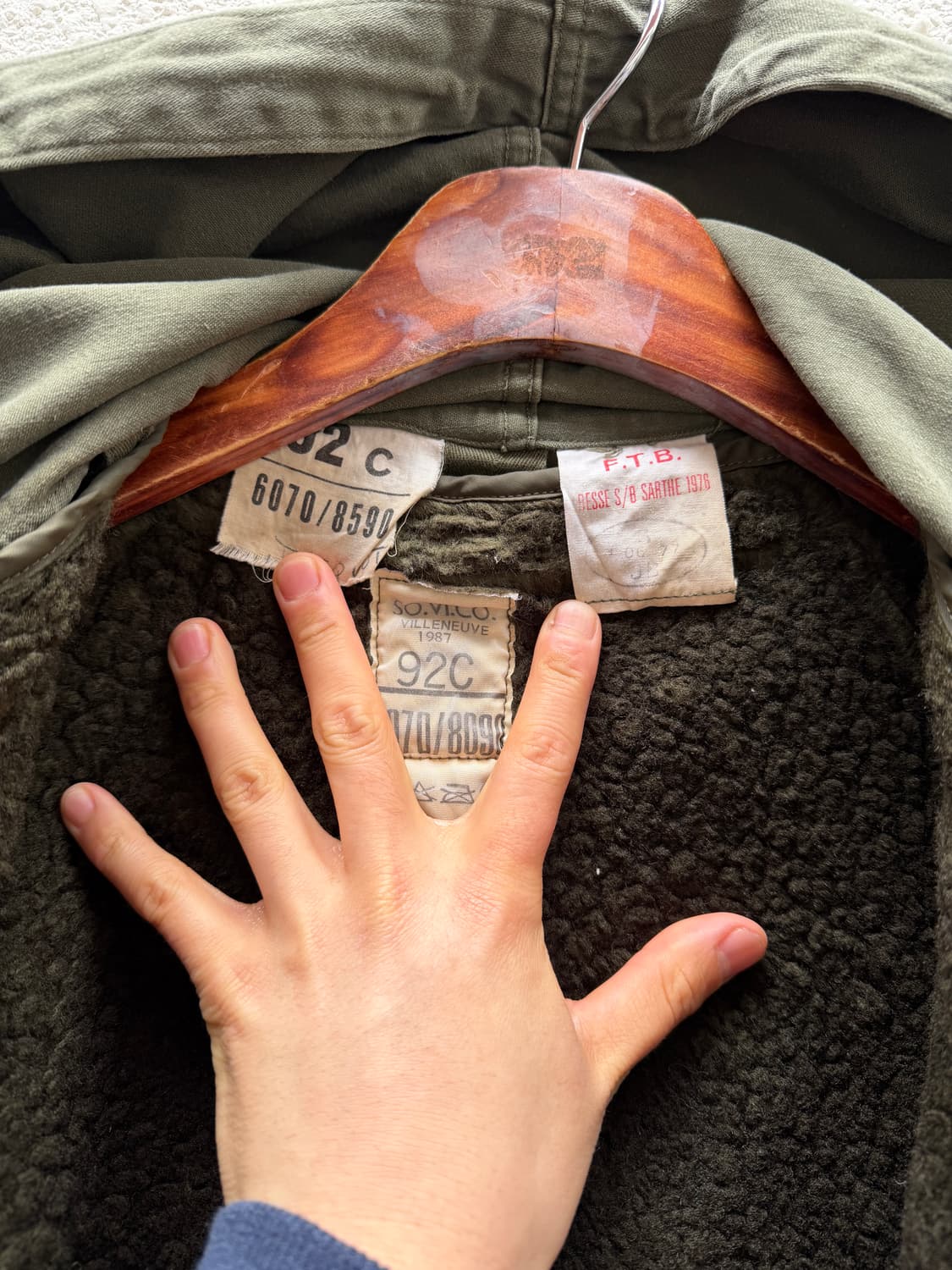 1970s ORIGINAL FRENCH ARMY M64 밀리터리 모즈파카 상품이미지10