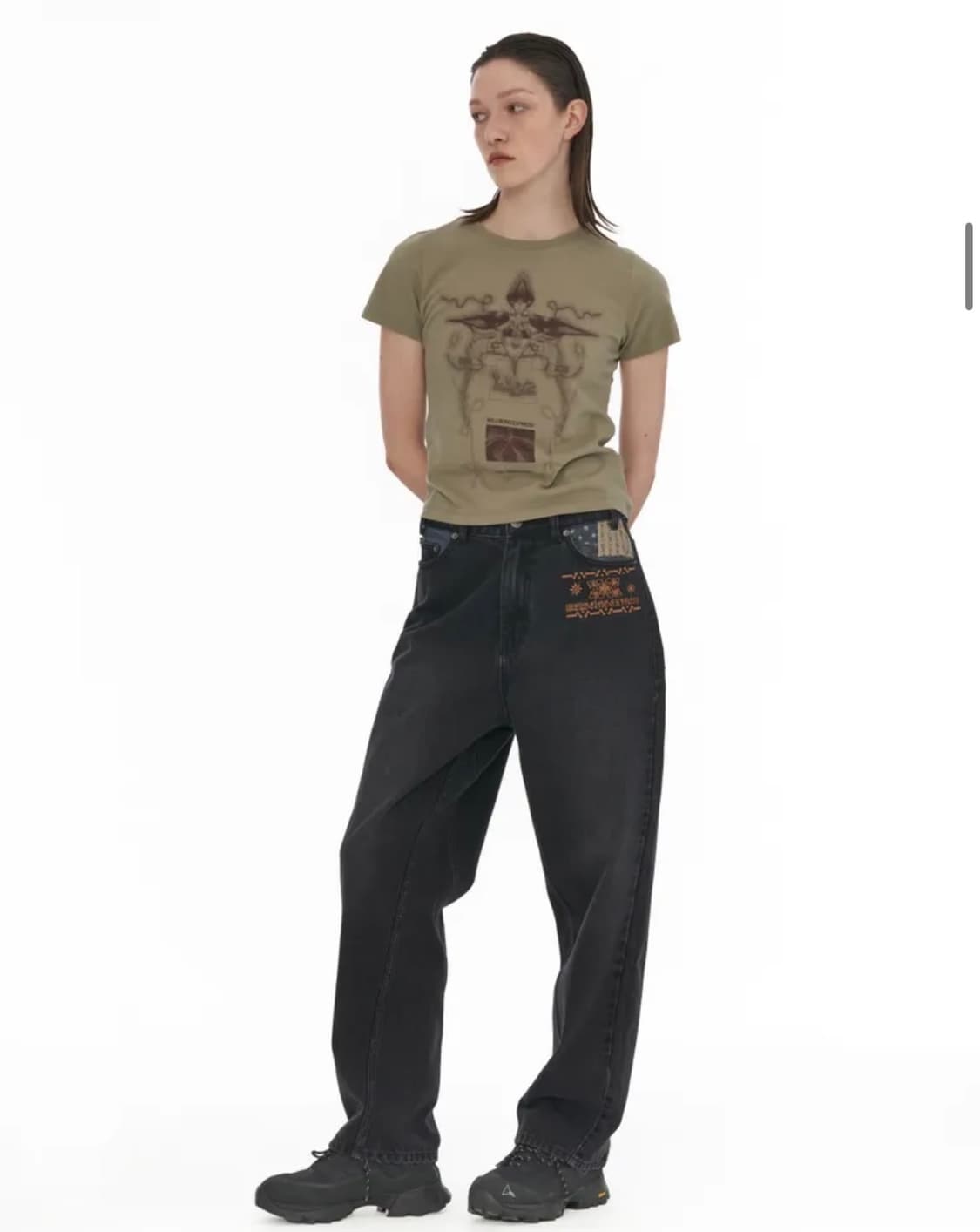 웰빙 익스프레스 Digital Tattoo Tee Renewal Khak 상품이미지3