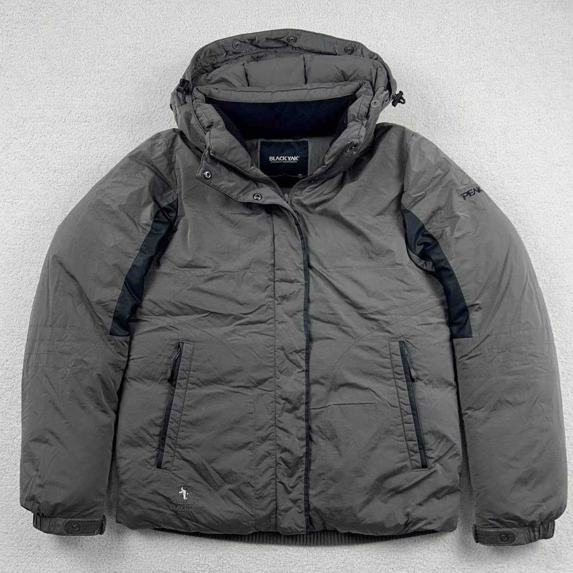 블랙야크 나일론쉘 구스다운 패딩 그레이 상품이미지3