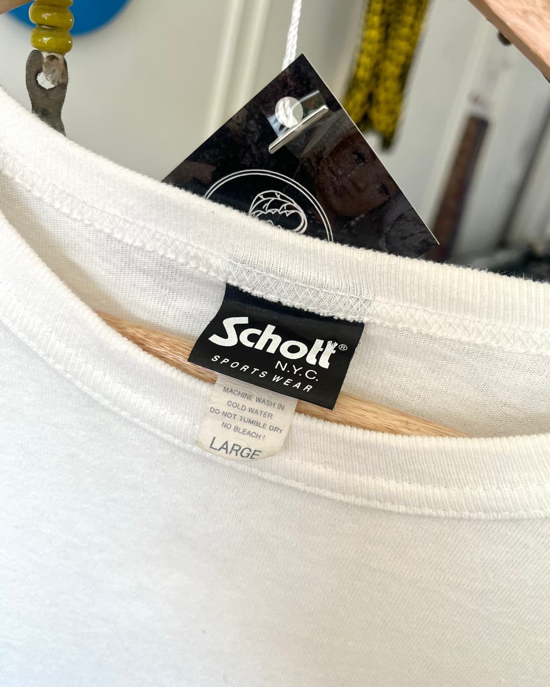 Schott N.Y.C. Chian Stitch Trim T-Shirt 상품이미지6