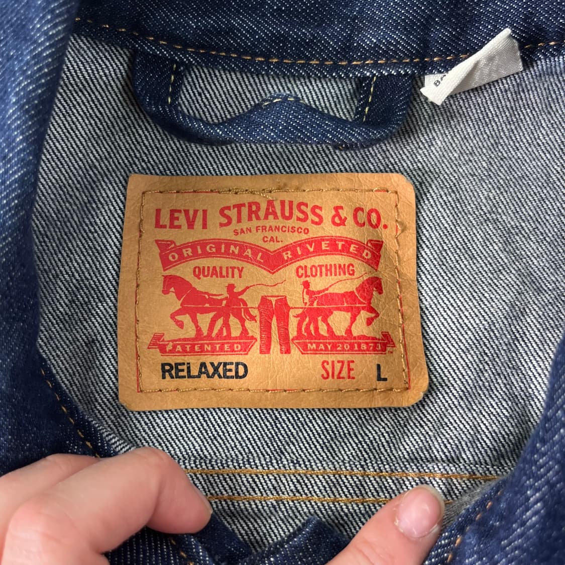 100 리바이스 타입투 타크 인디고 데님 청자켓 상품이미지3