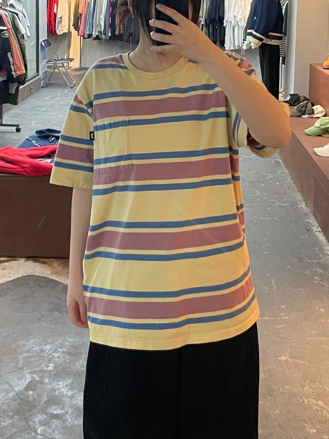 스투시 스트라이프 반팔 H2257 상품이미지1