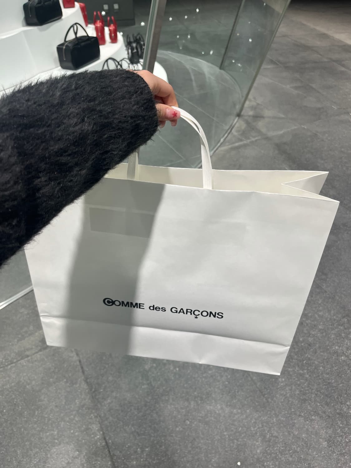 꼼데가르송 오리지널 토트백 블랙 s 상품이미지4